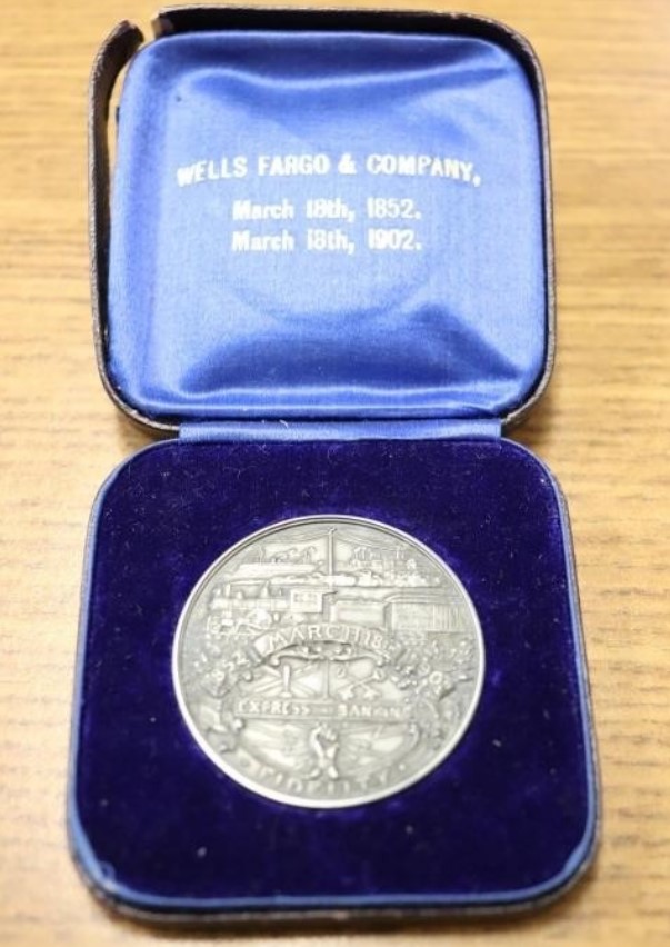 Wells-Fargo-50th-Anniversary-1852-1902-Hk-296-So-Called-Dollar